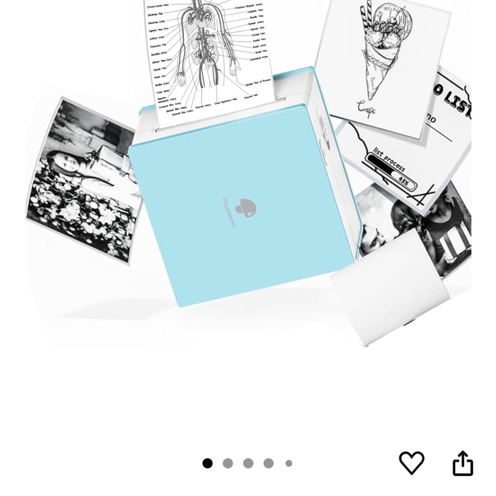 Polaroid Cyan Instant Printer Phomemo